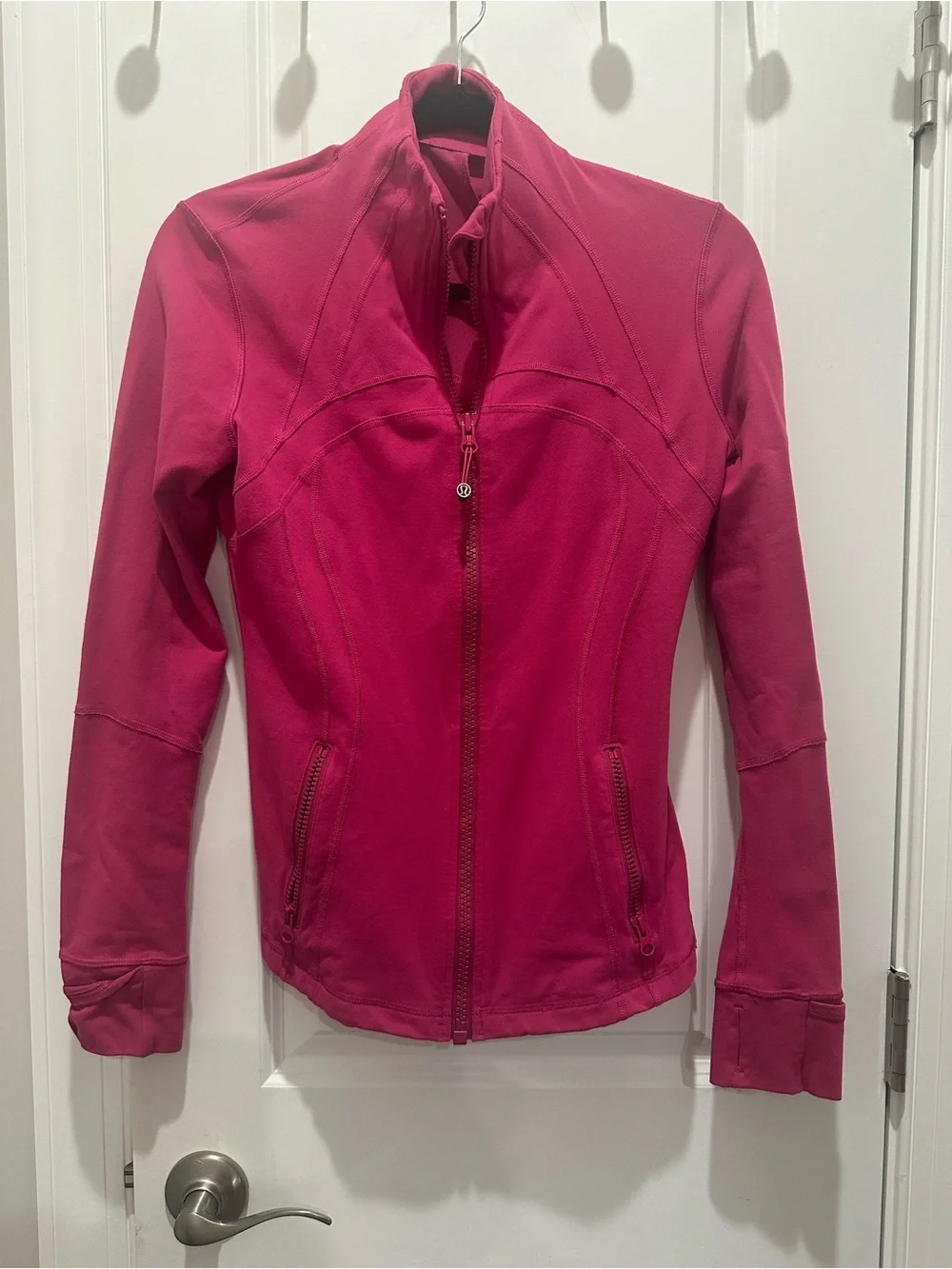 lululemon athletica Raspberry Pink Zip-Up Bomber Jacket